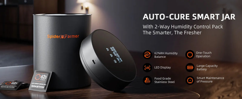 Spider Farmer Auto-Cure Smart Jar | 2L