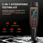 Spider Farmer 5-in-1 pH- & EC meter with a digital display — designed for accurate measurement of pH, EC, and temperature in hydroponics