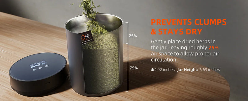 Spider Farmer Auto-Cure Smart Jar | 2L