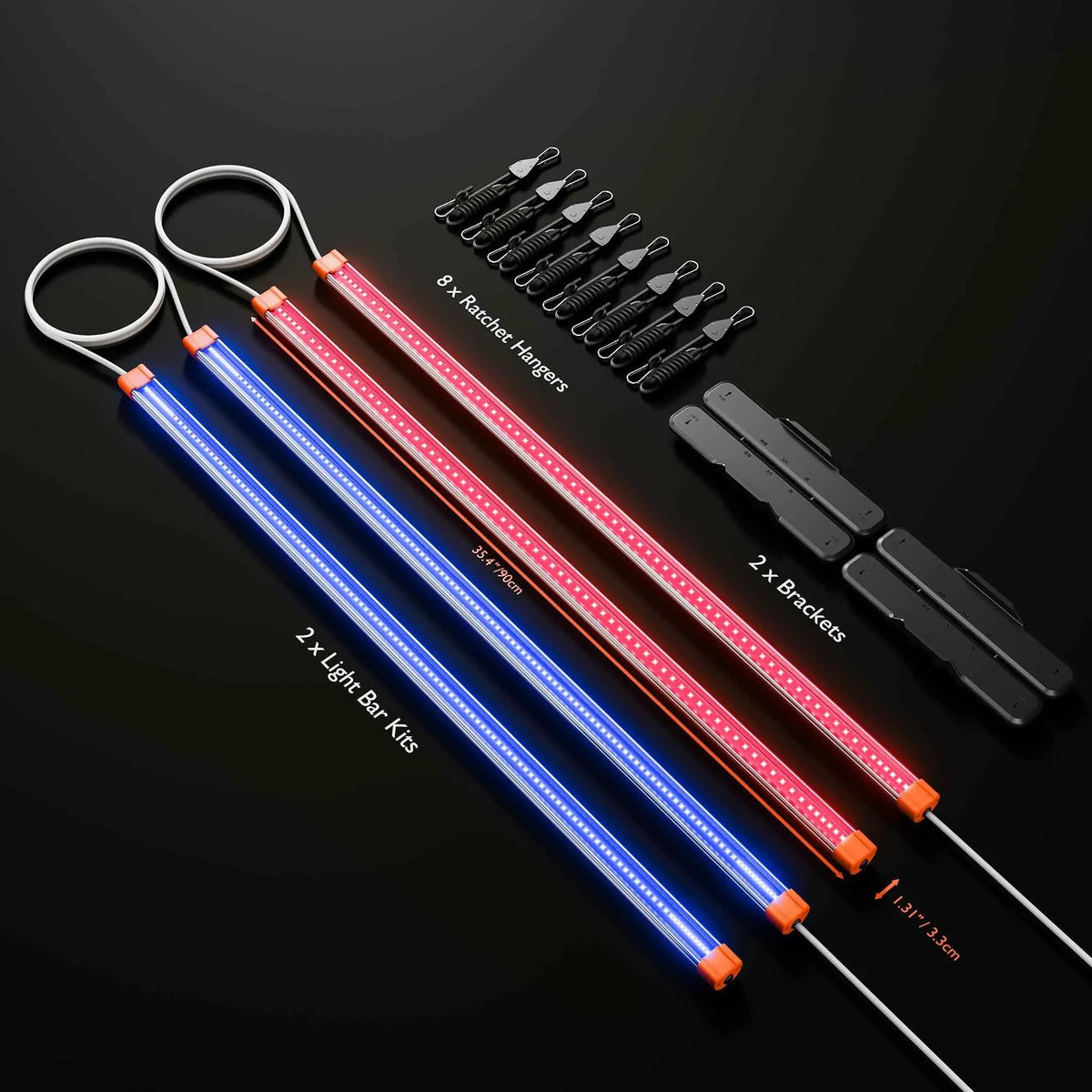 Spider Farmer UV 60/IR 30 LED Bars | 84W